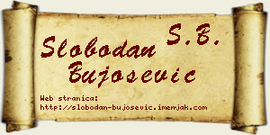 Slobodan Bujošević vizit kartica